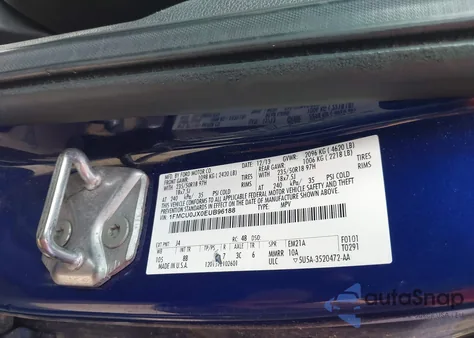 2014 Ford Escape Titanium from USA, damaged, VIN 1FMCU0JX0EUB96188